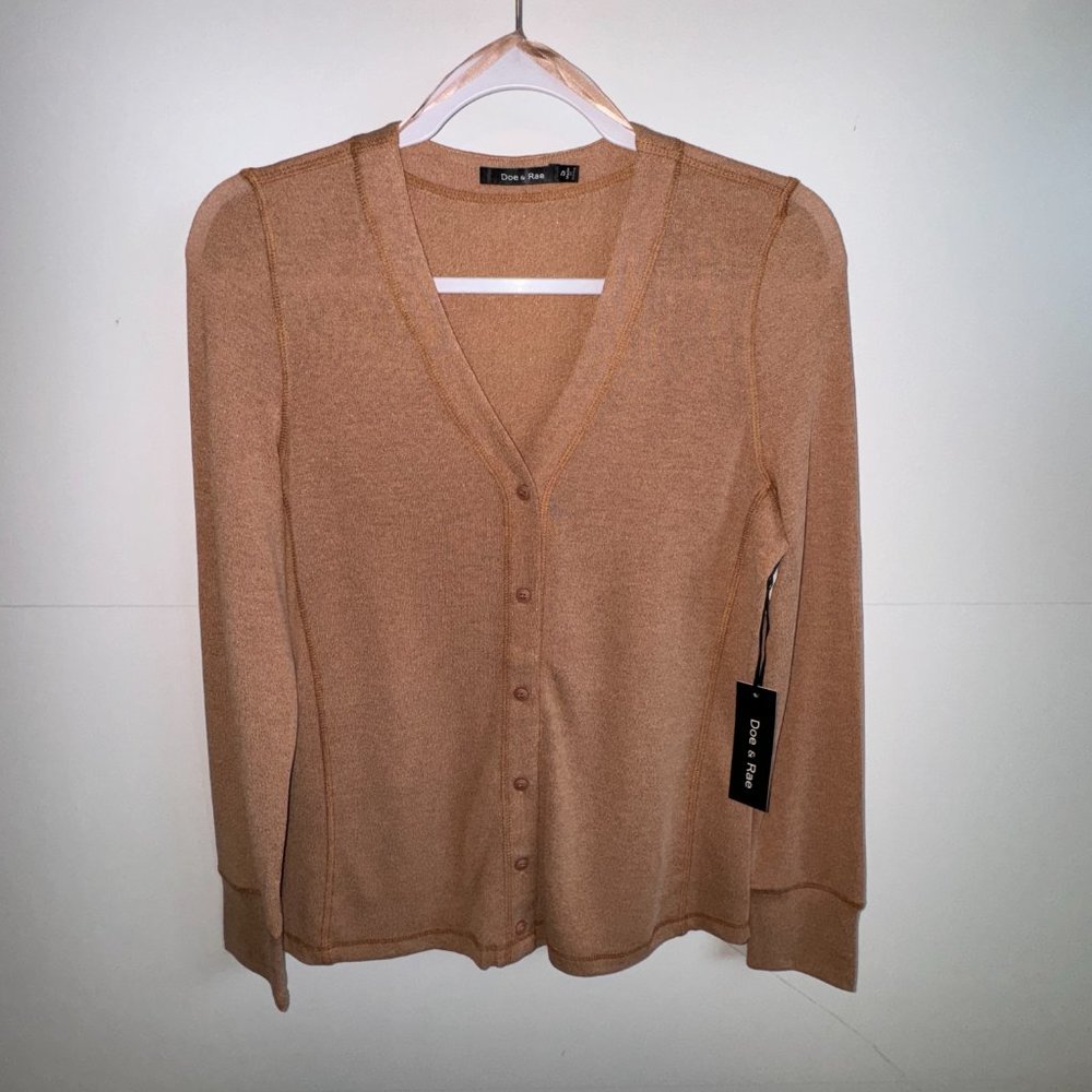 🔴 $5 $10 $15 SALE 🔴 NWT Doe & Rae Clay Heather Cardigan